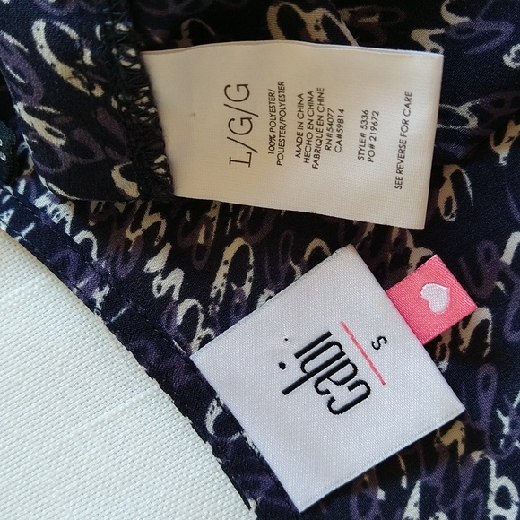 Cabi navy long sleeves tunic blouse size small oversized - Picture 14 of 14